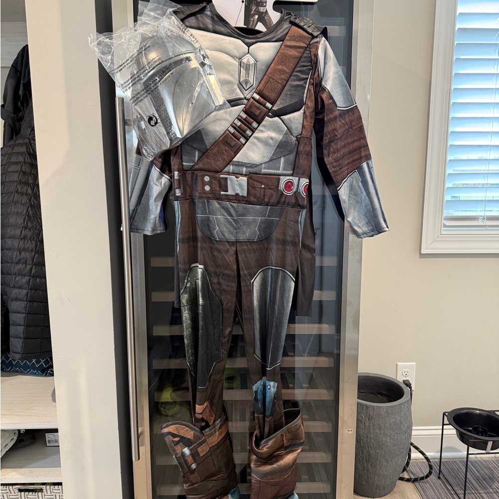 Kids Mandalorian Costume - Silver and Brown